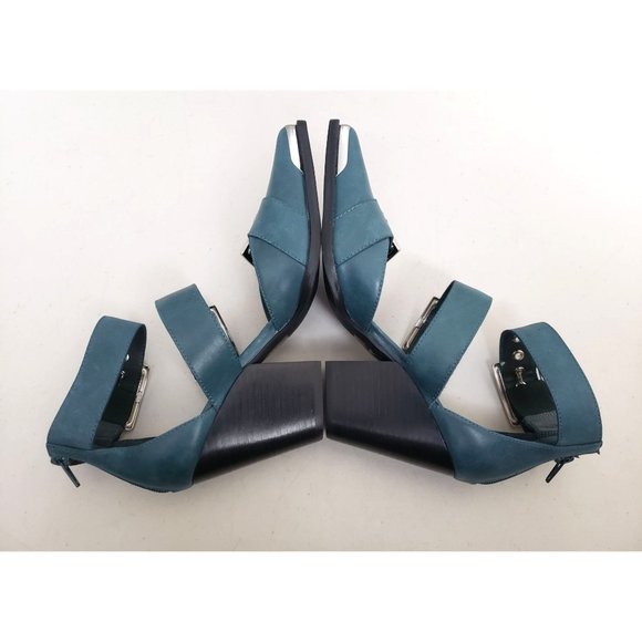 Free People X Jeffrey Campbell Hendrix Heels Dusty Blue Size 7 - Picture 4 of 5